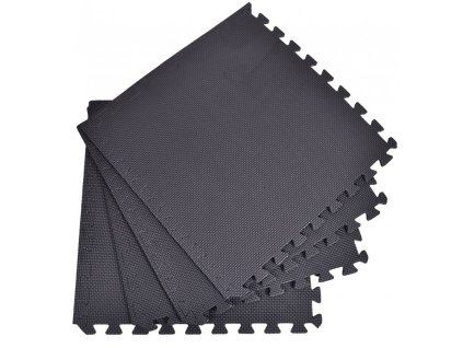 8519 eva no 1609 penovy koberec 60 x 60 cm 4 ks cierna