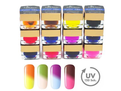 8543 ez flow 01series uv gel na nechty jednofazovy ciro farebny modelovaci gel na nechty sada 12ks 8ml