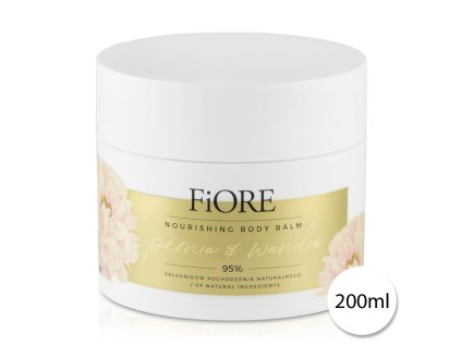 12110 fiore fio 0218 vyzivujuci balzam na telo vona vanilky a pivonky 200 ml 95 prirodny