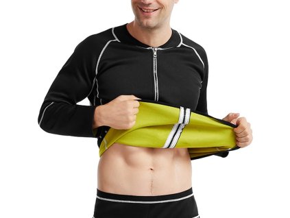 FIT Life 153951 Sťahovacie tričko na chudnutie, čierna (Veľkosť L)