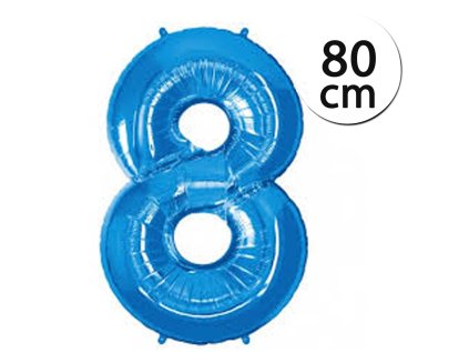 7271 fun rag 8blue 600278 heliovy balon foliovy cislo 8 modry 80 cm 1 ks