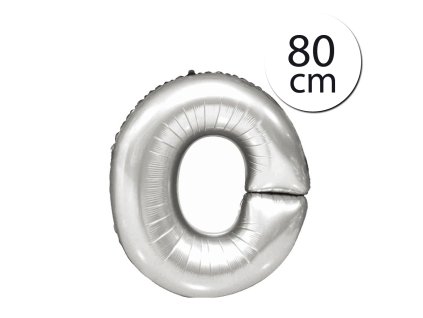 6242 fun rag silver 66314 o mini foliovy balonik pismeno o strieborny 80 cm 1 ks