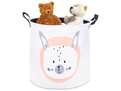 12614 funplay 6193 ulozny box na hracky kos na hracky 35x35cm zajacik bielo cierny