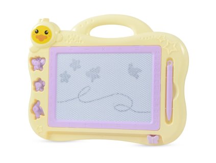 23846 funplay b12888 detska tabulka na kreslenie kacicka s prislusenstvom 29x21cm zlta