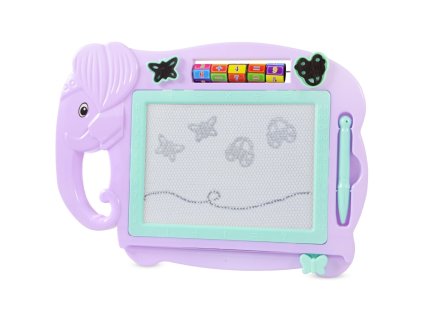 23867 funplay b53881 detska tabulka na kreslenie slonik s prislusenstvom 33x23 5cm fialova