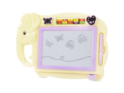 23873 funplay b81358 detska tabulka na kreslenie slonik s prislusenstvom 33x23 5cm zlta