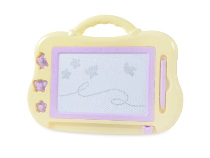 23858 funplay b88130 detska tabulka na kreslenie s prislusenstvom 30x23cm zlta