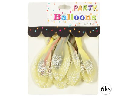 19517 funplay bcs 679 farebne balony happy birthday latexove 25 33cm 6ks