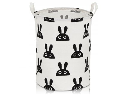 11885 funplay fp 8640 ulozny box na hracky kos na hracky 37x43 cm bielo cierny