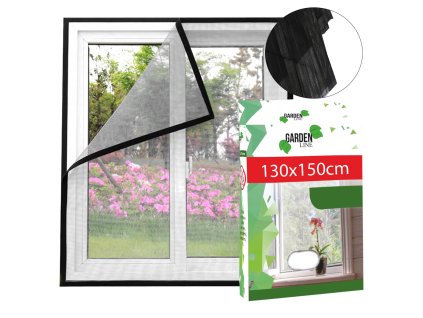 12644 garden line 4486 sietka na okna proti hmyzu 130x150 cm cierna