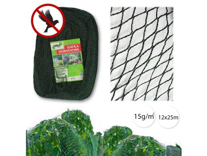 14015 garden line 9868 ochranna siet proti vtakom 12x25 m 15g m2 30 mm zelena