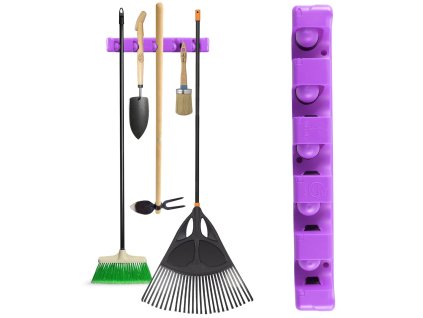 2186 garden line h65 2 p drziak na zahradne naradie fialovy