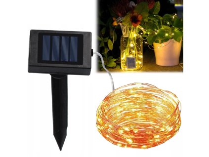 14258 garden line sol0067 led solarna retaz 1 5m 100 micro led cierna