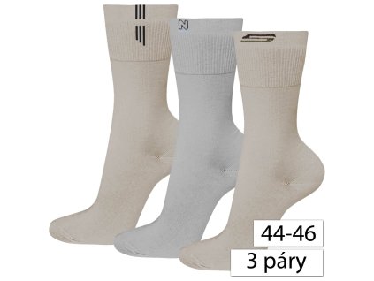 13847 happy feet 8403 panske frote ponozky 44 46 3x farebne