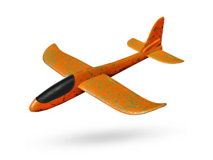 10577 aviator 7084 penove hadzacie lietadlo 47x49cm oranzova