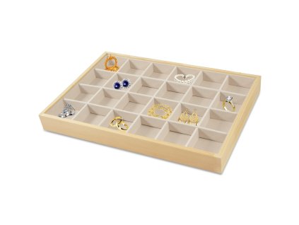 22691 homepro 202300 57 organizer na sperky do zasuvky 24 priehradiek 35x24 cm hneda