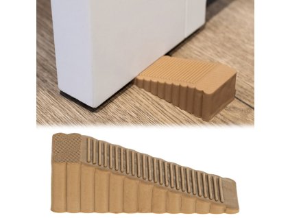 23801 homepro 4294 1 silikonova zarazka do dveri 10x4x3cm 1ks hneda