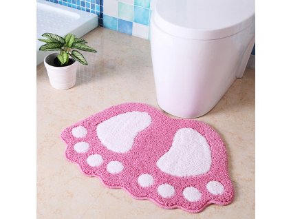 18620 homepro ag491h kupelnovy koberec na nohy 60x40cm ruzova