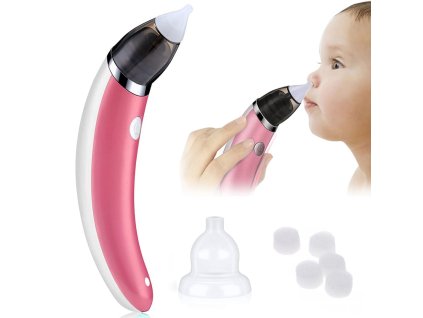 23588 baby life br 0288 detska odsavacka nosnych hlienov 3500 mmhg ruzova