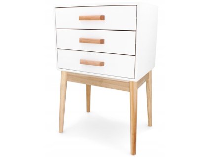 19706 homepro cou8187 nocny stolik 43x30x68 cm biela