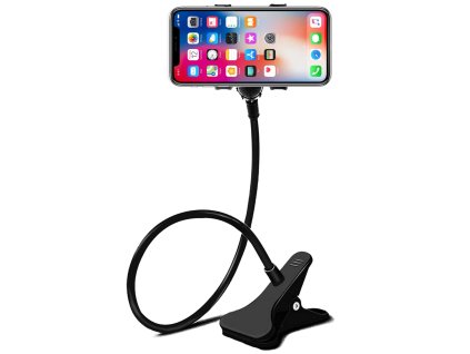920 homepro d100 drziak na telefon tablet s husim krkom a klipom 7 palcovy 12 5 cm cierna