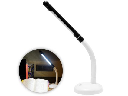 17720 homepro d24 stolna led lampa 5000k cierna