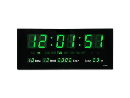 23066 homepro jh1536 digitalne nastenne hodiny s kalendarom 36x15x3cm
