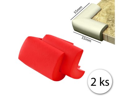 11087 babysafety 3947 penova ochrana rohov 5 5 x 5 5 x 3 cm 2 ks cervena