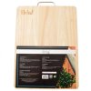 10061 2 perfect home 13232 dubova doska na krajanie s kovovym drziakom 40x30 cm