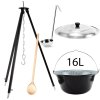 20993 perfect home kotlikset013 trojnozka ku kotlikom 1 2m smaltovany kotlik s pokrievkou 16 l varecha naberacka zadarmo 5 ks