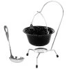 servirovaci kotlik so stojanom a naberackou 49191