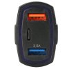 13601 2 car cool pls34e usb nabijacka do auta 3x port cierna