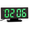 8000 e clock dm847 3618l elektronicky led budik digitalne hodiny s lcd displejom datumom a teplotou zelena