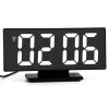 7994 e clock ds326 3618l elektronicky led budik digitalne hodiny s lcd displejom datumom a teplotou biela