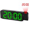 24989 e clock gh1083 led budik digitalne hodiny s projekciou cierna