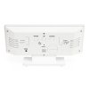 8768 4 e clock pe112 3618l elektronicky led budik digitalne hodiny s lcd displejom datumom a teplotou biela