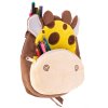 10907 1 funplay fp 7426 predskolsky batoh zirafa 24x7 5x18 5 cm 3 l plysovy zlto hneda