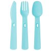 20954 1 gastrostaf 232668 cestovny pribor v puzdre lyzica vidlicka noz 16cm modra 3 ks