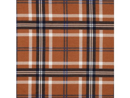 006032 flanel kostka modro rezavá náhled