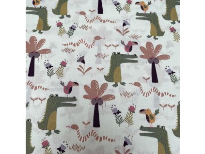 002485 plátno krokodýlové mint