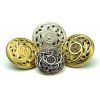Knoflík filigránový kovový, motiv 75 - DOPRODEJ