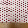003857 plátno hvězdičky červené na bílé metr