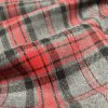 006166 flanel káro šedo červená řasení