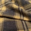 006198 7 flanel káro hnědo okrové řasení detail