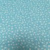 004160 53 plátno bavlněné kytičky puntíčky tyrkys