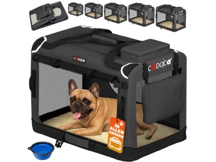 Látková klec do auta pro psa M