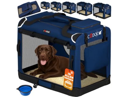 Látkový box pro psa XXXL modrý