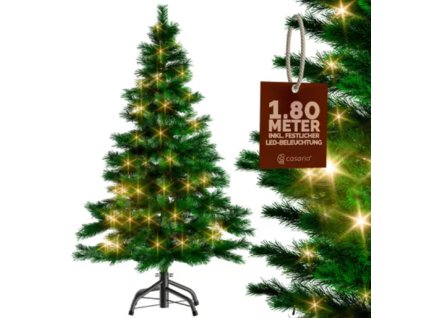Vánoční stromek 180 cm s LED osvětlením a stojanem