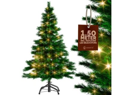 Vánoční stromek 150 cm s LED osvětlením a stojanem