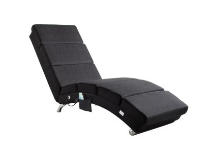 Relaxační masážní lehátko s vyhříváním - antracit